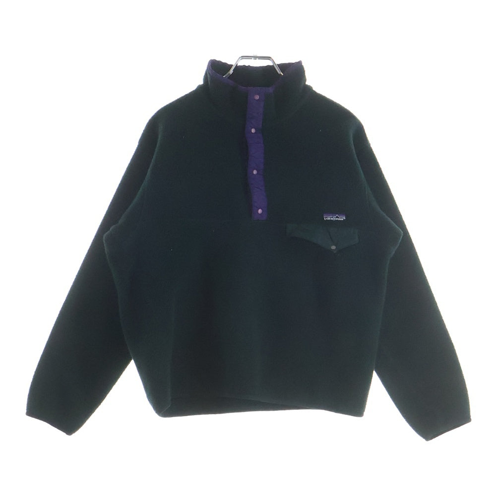 PATAGONIA(パタゴニア) 90s Rタグ スナップT プルオーバーフリース グリーン/パープル