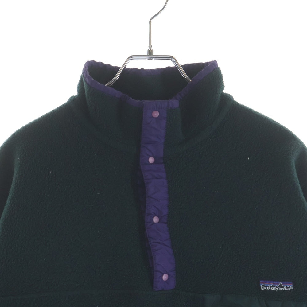 PATAGONIA(パタゴニア) 90s Rタグ スナップT プルオーバーフリース グリーン/パープル