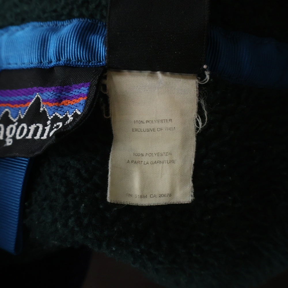 PATAGONIA(パタゴニア) 90s Rタグ スナップT プルオーバーフリース グリーン/パープル