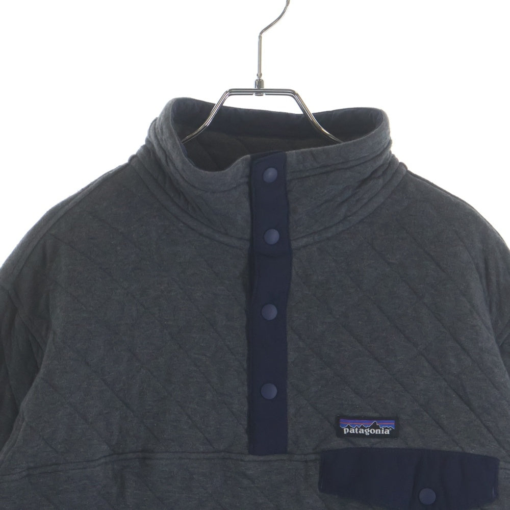 PATAGONIA(パタゴニア) 17AW Organic Cotton Quilt Snap-T オーガニックコットン キルトスナップT プルオーバー グレー 25371 FA17