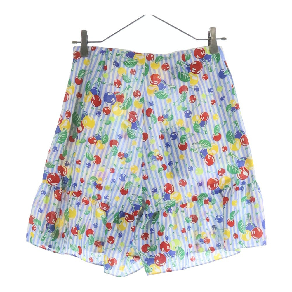 GUCCI(グッチ) Short Pants ストライプ 総柄ハーフパンツ ショーツ ブルー 739766 ZAMT6