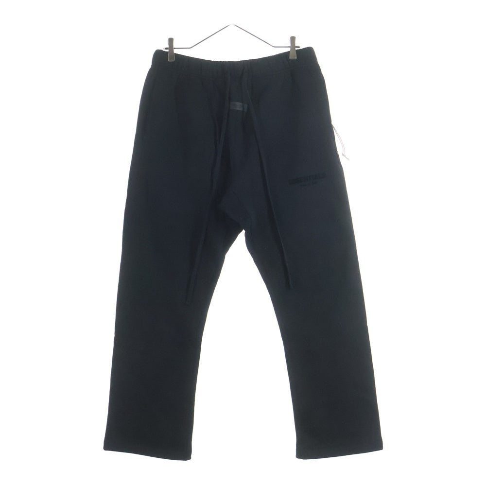 FEAR OF GOD ESSENTIALS(フィアオブゴッド エッセンシャルズ) Logo Sweat Pants ラバーロゴ ドローコード スウェットパンツ ブラック