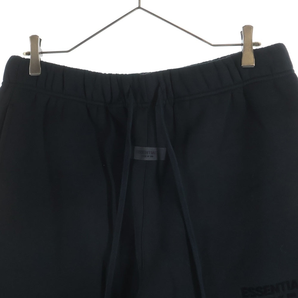 FEAR OF GOD ESSENTIALS(フィアオブゴッド エッセンシャルズ) Logo Sweat Pants ラバーロゴ ドローコード スウェットパンツ ブラック