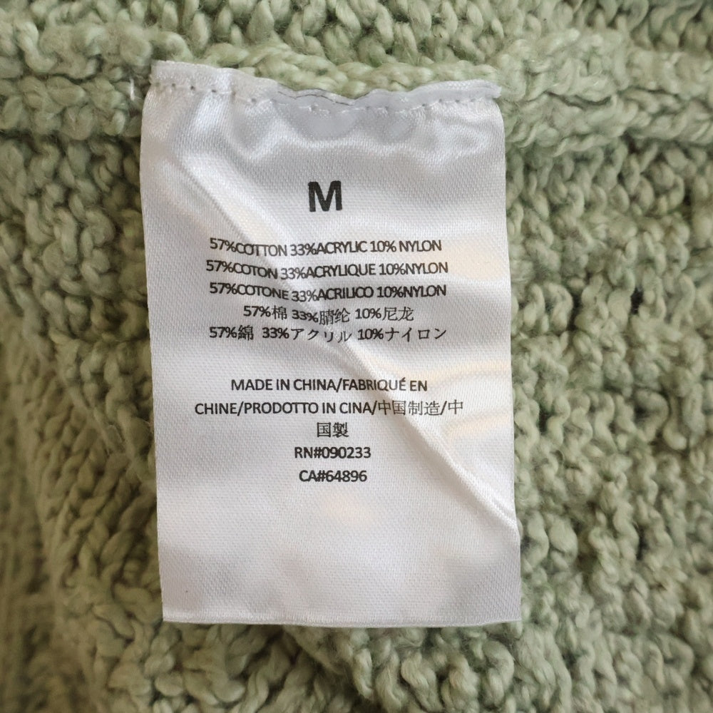 FEAR OF GOD ESSENTIALS(フィアオブゴッド エッセンシャルズ) CABLE KNIT SWEATER オーバーサイズ ハイネック ケーブルコットンニット セーター グリーン