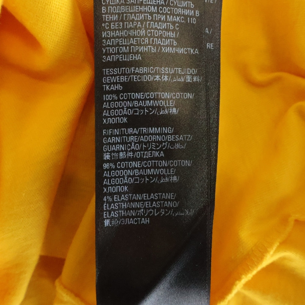 BALENCIAGA(バレンシアガ) 22AW Handwritten Campaign Logo T-Shirt 手書きキャンペーンロゴ ダメージ加工半袖Tシャツ イエロー 641675 TNVE7