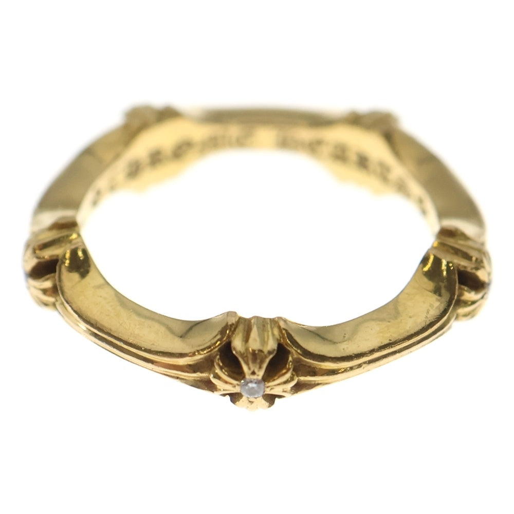 CHROME HEARTS(クロムハーツ) 22K PLUS AND BONE 5DIA プラスアンドボーン 5ダイヤ リング ゴールド レディース