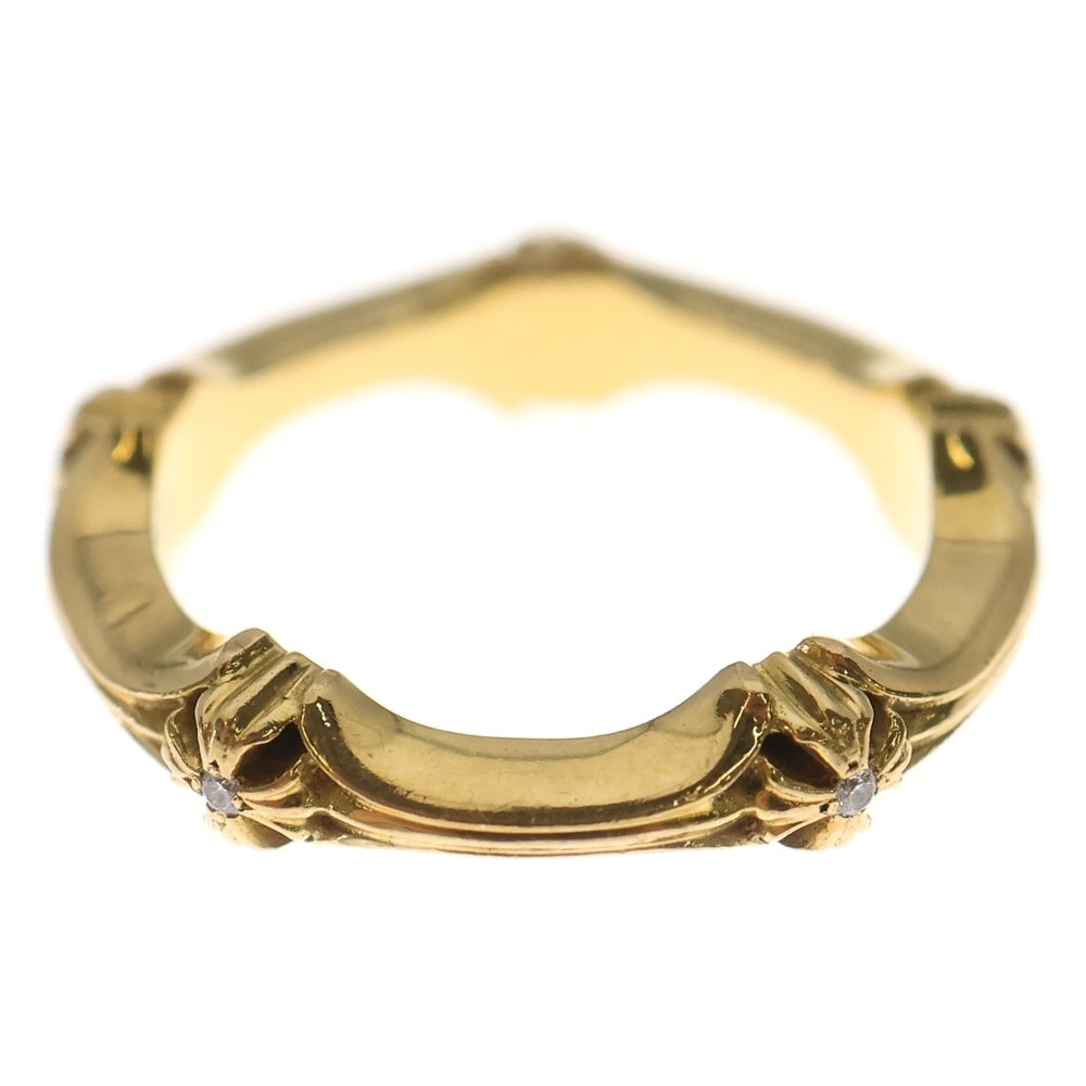 CHROME HEARTS(クロムハーツ) 22K PLUS AND BONE 5DIA プラスアンドボーン 5ダイヤ リング ゴールド レディース