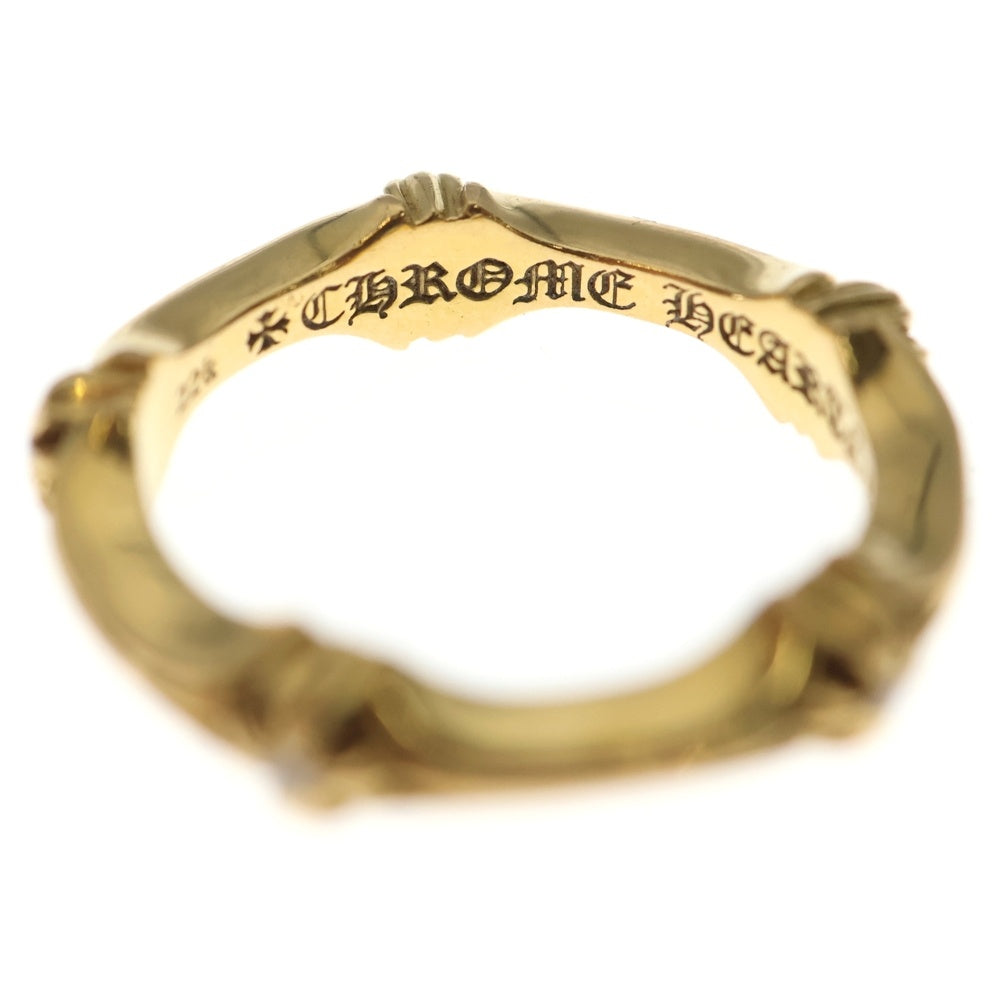 CHROME HEARTS(クロムハーツ) 22K PLUS AND BONE 5DIA プラスアンドボーン 5ダイヤ リング ゴールド レディース