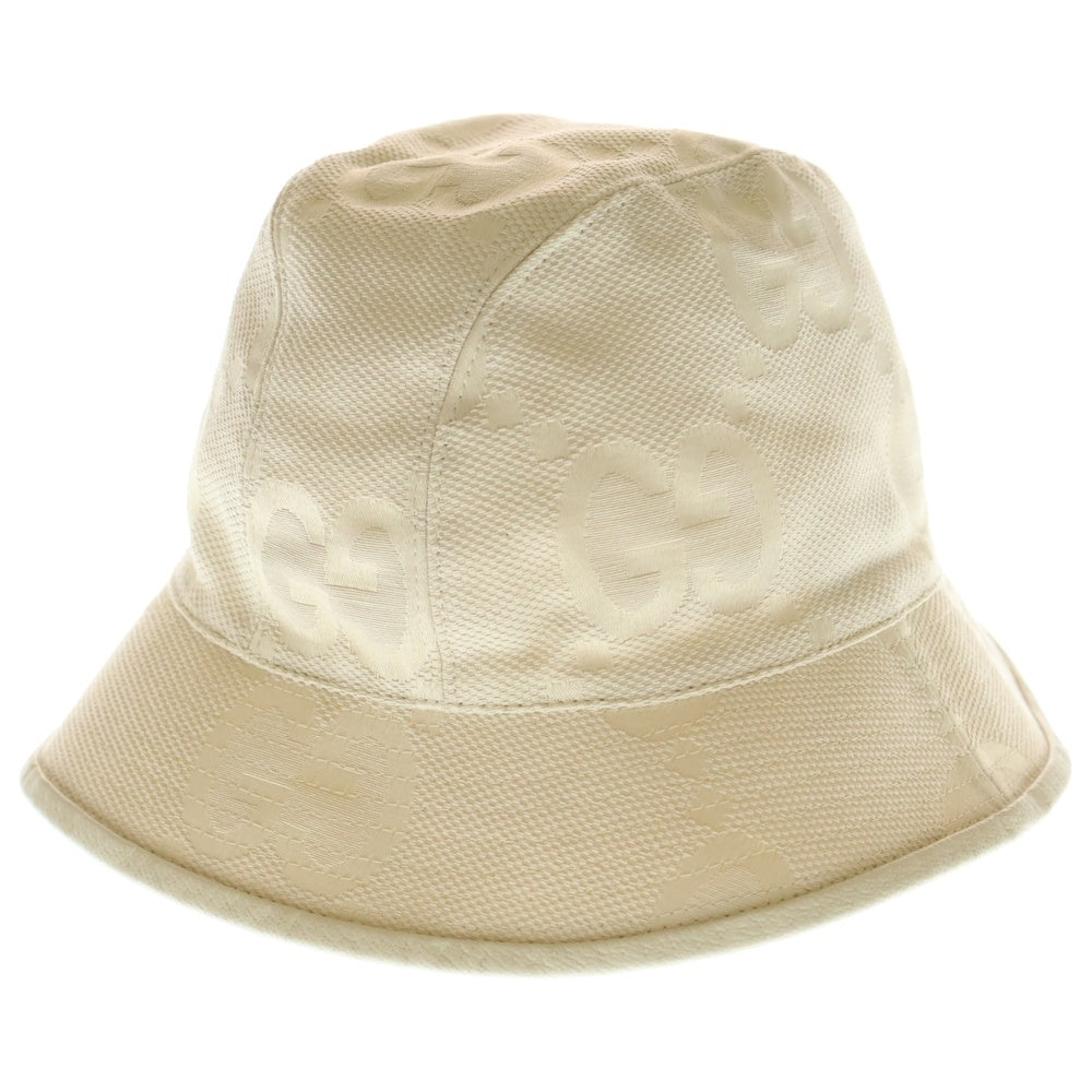 GUCCI(グッチ) Jumbo GG Bucket Hat ジャンボGG バケットハット 帽子 アイボリー 681256 4HANW