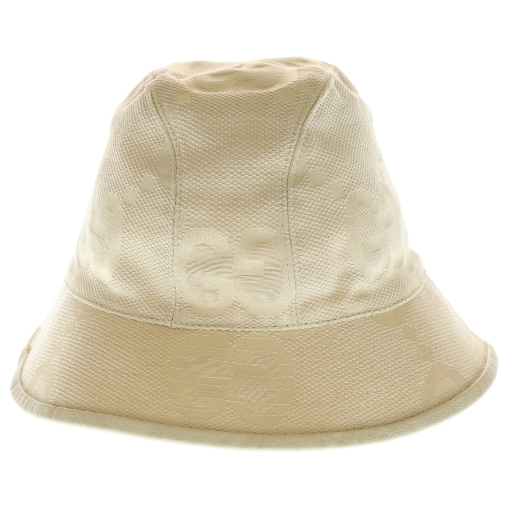 GUCCI(グッチ) Jumbo GG Bucket Hat ジャンボGG バケットハット 帽子 アイボリー 681256 4HANW