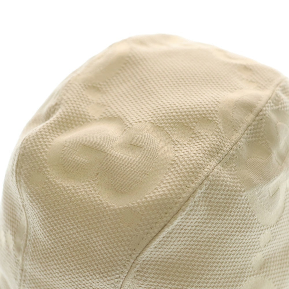 GUCCI(グッチ) Jumbo GG Bucket Hat ジャンボGG バケットハット 帽子 アイボリー 681256 4HANW