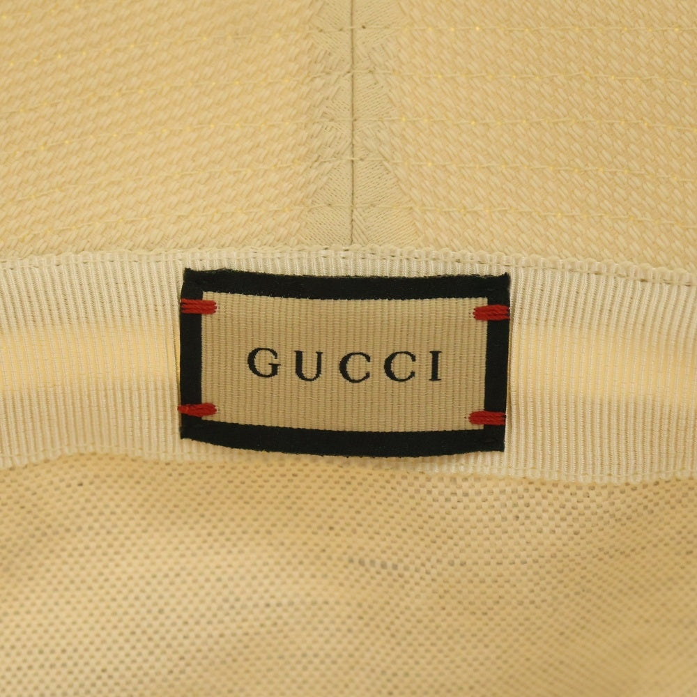 GUCCI(グッチ) Jumbo GG Bucket Hat ジャンボGG バケットハット 帽子 アイボリー 681256 4HANW