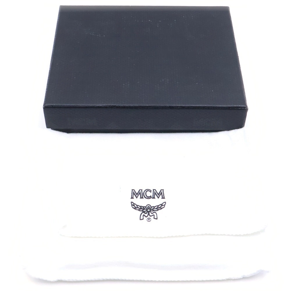 MCM(エム シー エム) Leather German Wallet 2つ折りレザーウォレット 財布 ブラック