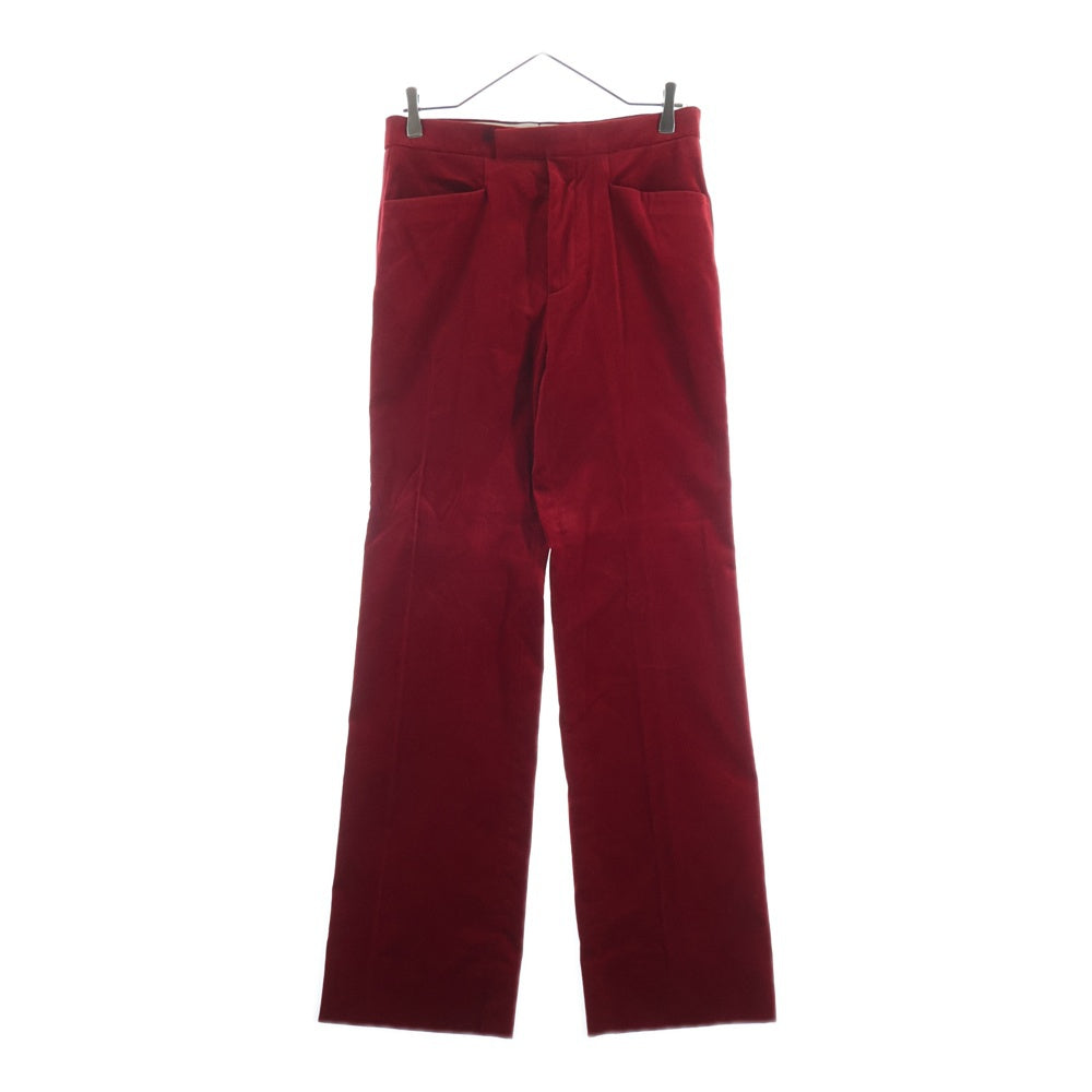 GUCCI(グッチ) Velour Pants ベロアパンツ ボトムス レッド 44 672239 ZAHW3 レディース