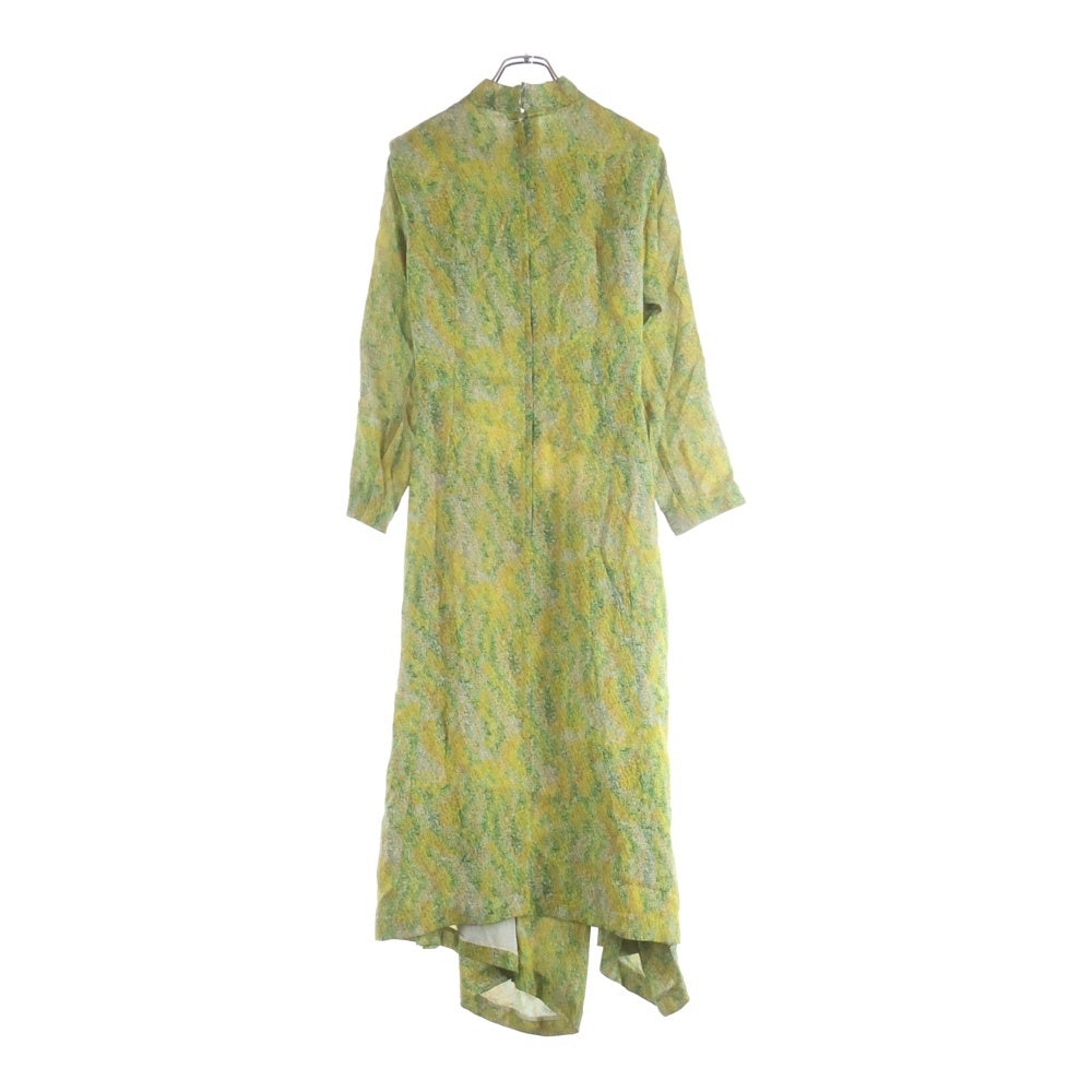 TOGA PULLA(トーガ プルラ) 25AW RAYON PRINT DRESS レーヨンドレス ワンピース グリーン レディース TP252-FH222