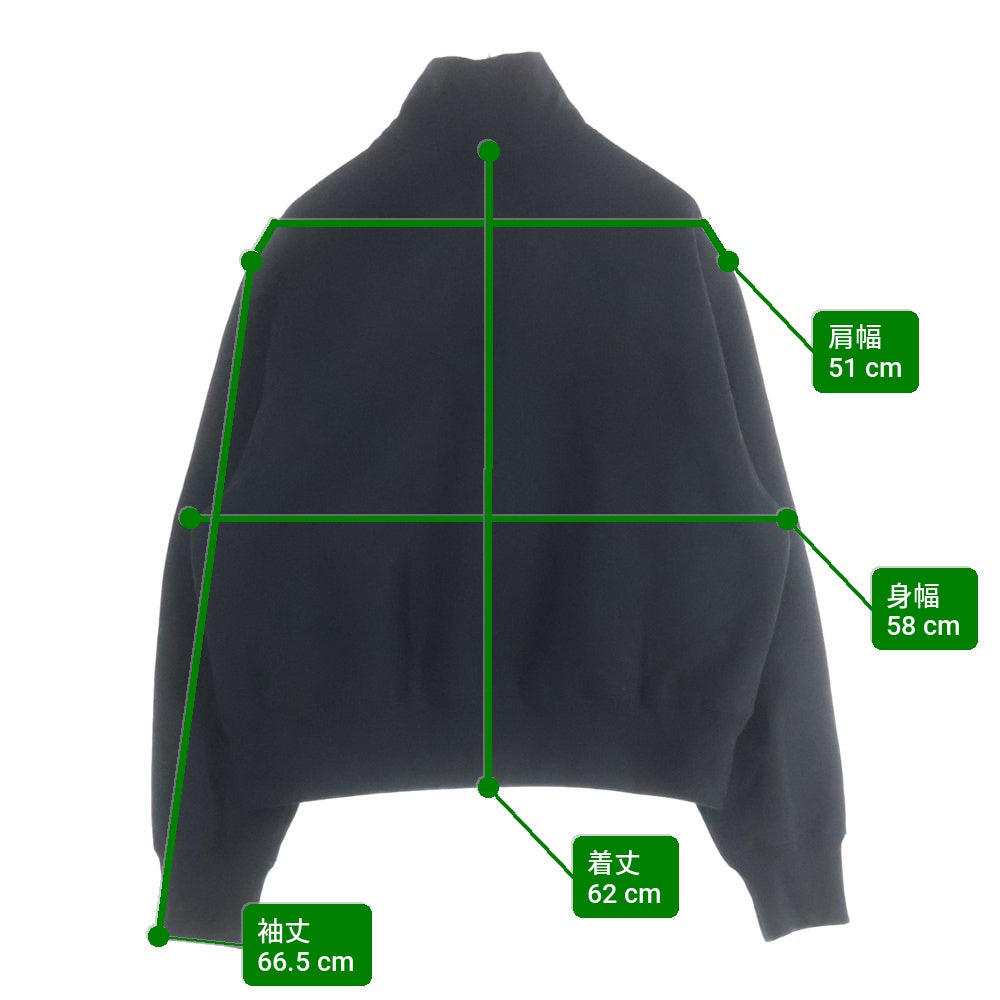 GUCCI(グッチ) Brushed Cotton Jersey Half Zip Track Sweatshirt ロゴ