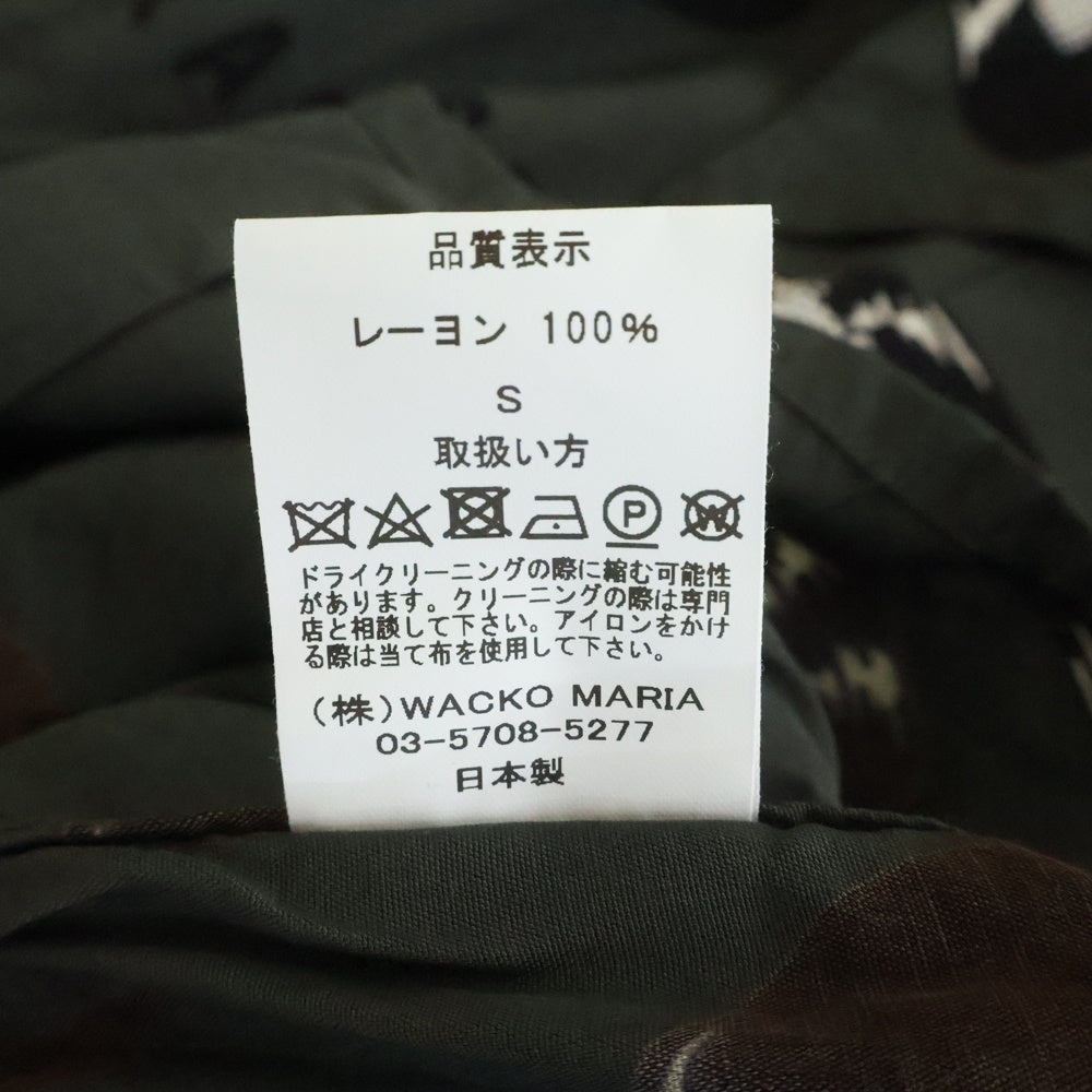 WACKO MARIA(ワコマリア) 24SS RECORDS HAWAIIAN SHIRTS レコード ハワイアン 半袖シャツ ブラック