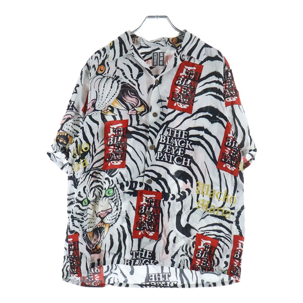 WACKO MARIA(ワコマリア) 22SS ×BLACK EYE PATCH TIMLEHI HAWAIIAN SHIRTS ブラック アイパッチ ティムリーハイ ハワイアン 半袖シャツ ホワイト