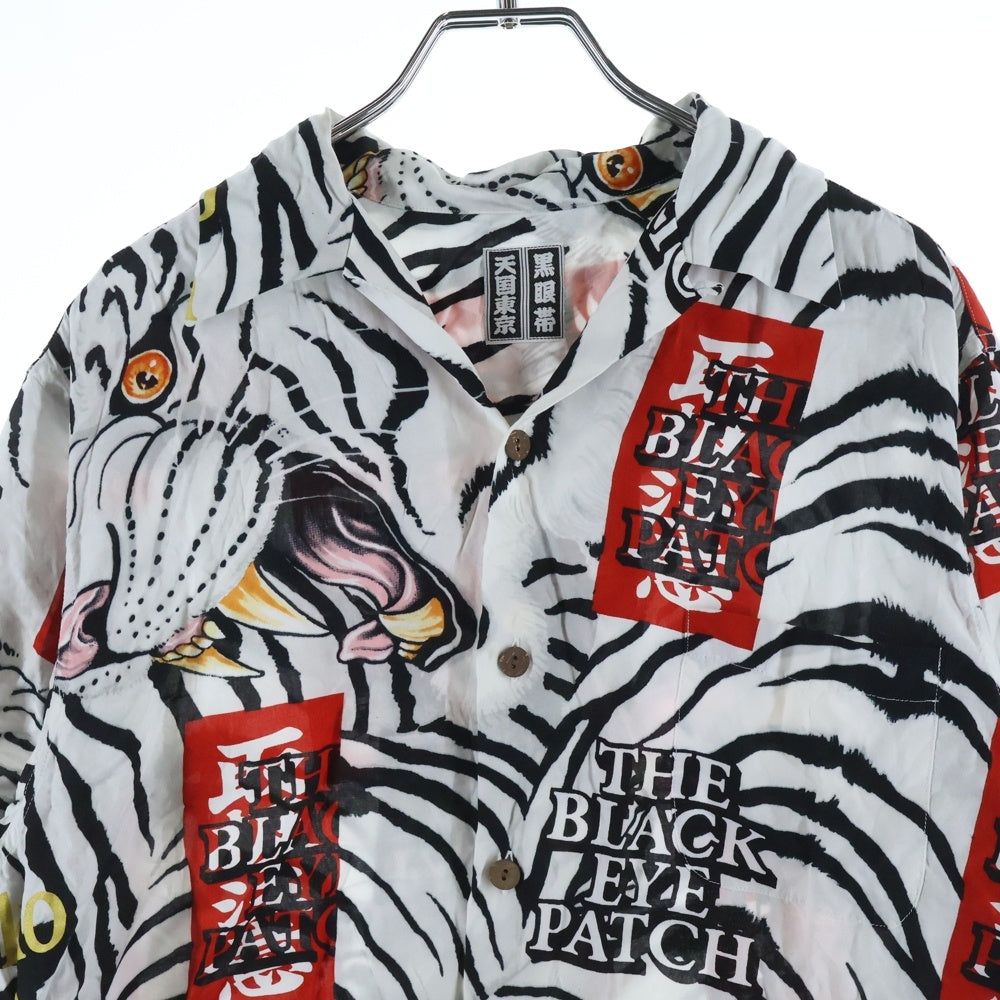 WACKO MARIA(ワコマリア) 22SS ×BLACK EYE PATCH TIMLEHI HAWAIIAN SHIRTS ブラック アイパッチ ティムリーハイ ハワイアン 半袖シャツ ホワイト