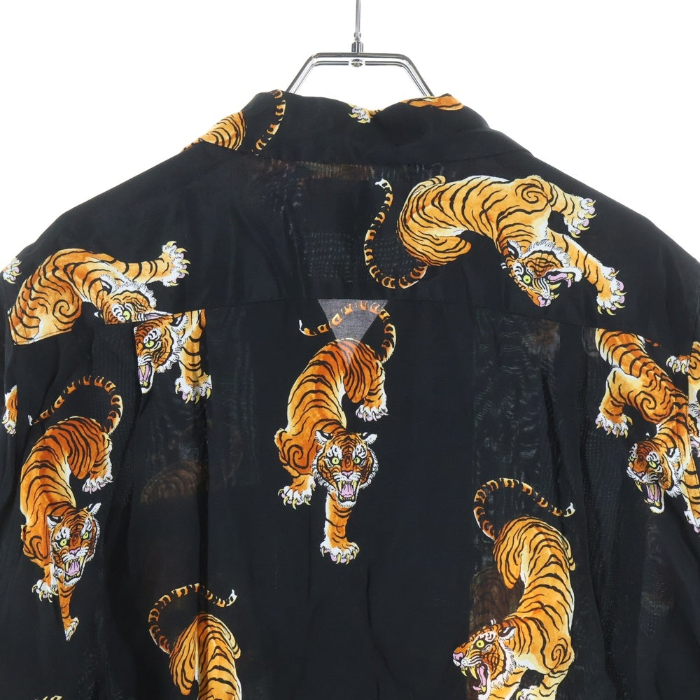 WACKO MARIA(ワコマリア) 21SS TIMLEHI HAWAIIAN SHIRTS ティムリーハイ ハワイアン半袖シャツ 虎柄 ブラック