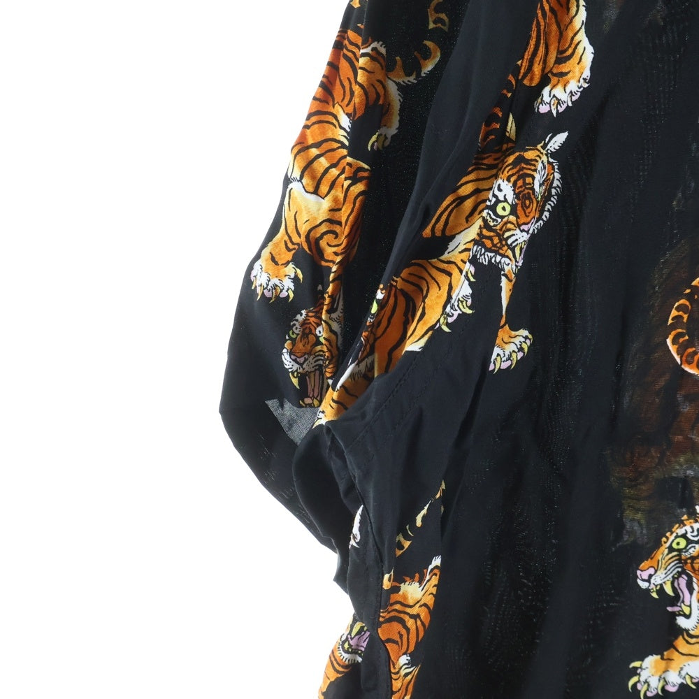 WACKO MARIA(ワコマリア) 21SS TIMLEHI HAWAIIAN SHIRTS ティムリーハイ ハワイアン半袖シャツ 虎柄 ブラック