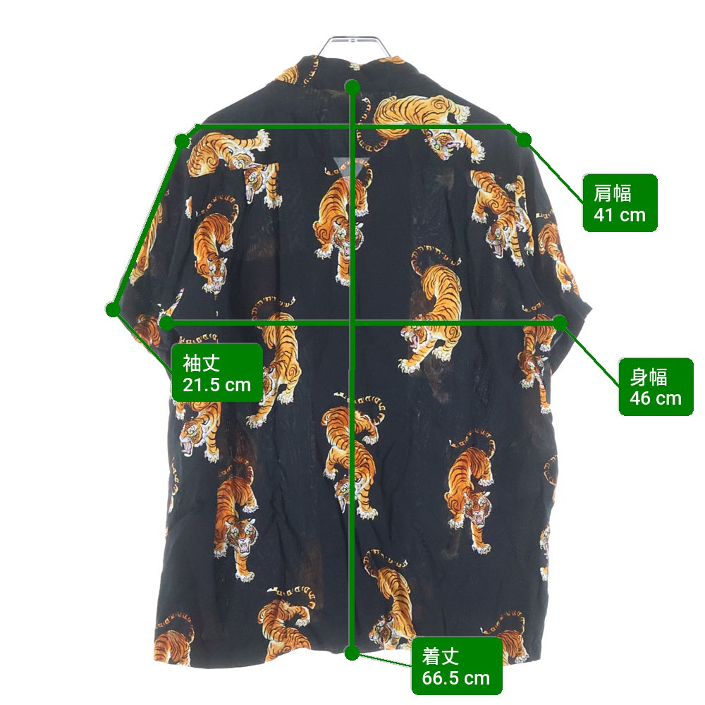 WACKO MARIA(ワコマリア) 21SS TIMLEHI HAWAIIAN SHIRTS ティムリーハイ ハワイアン半袖シャツ 虎柄 ブラック
