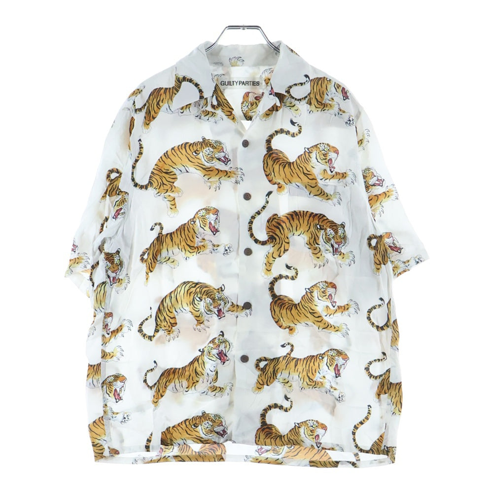 WACKO MARIA(ワコマリア) 21SS TIMLEHI HAWAIIAN SHIRTS ティムリーハイ ハワイアン半袖シャツ 虎柄 ホワイト