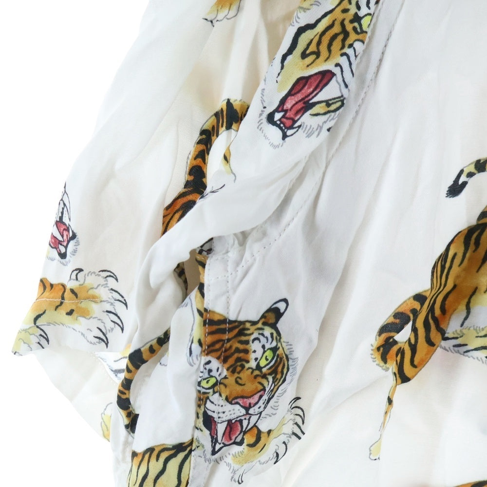 WACKO MARIA(ワコマリア) 21SS TIMLEHI HAWAIIAN SHIRTS ティムリーハイ ハワイアン半袖シャツ 虎柄 ホワイト