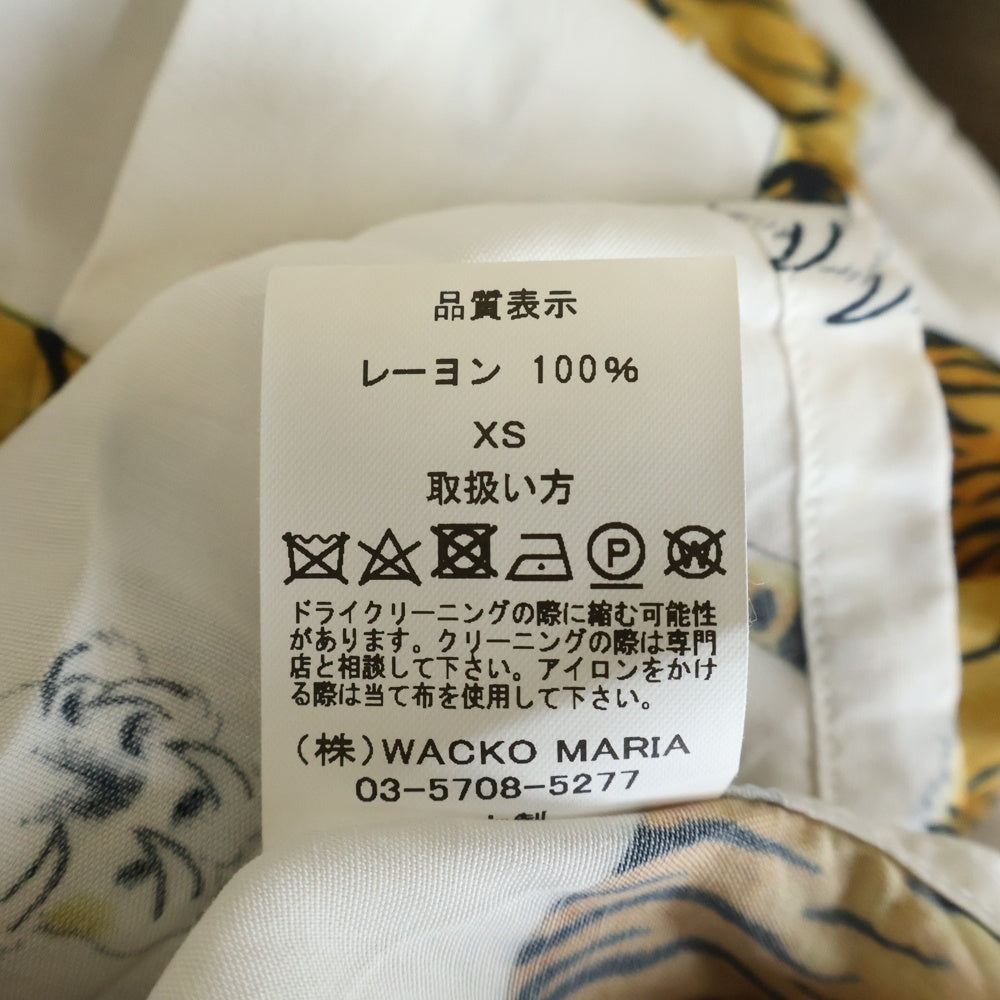 WACKO MARIA(ワコマリア) 21SS TIMLEHI HAWAIIAN SHIRTS ティムリーハイ ハワイアン半袖シャツ 虎柄 ホワイト