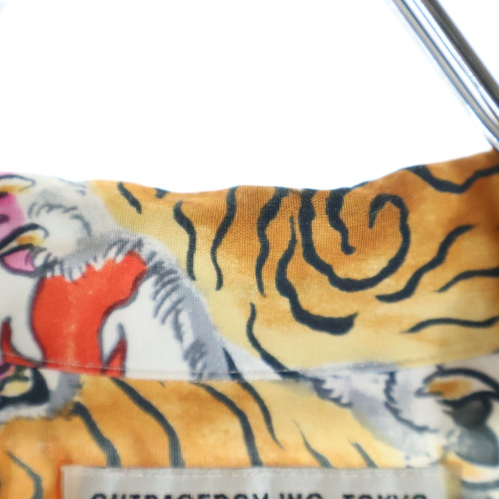 WACKO MARIA(ワコマリア) 21SS TIMLEHI HAWAIIAN SHIRTS ティムリーハイ ハワイアン長袖シャツ 虎柄 ホワイト