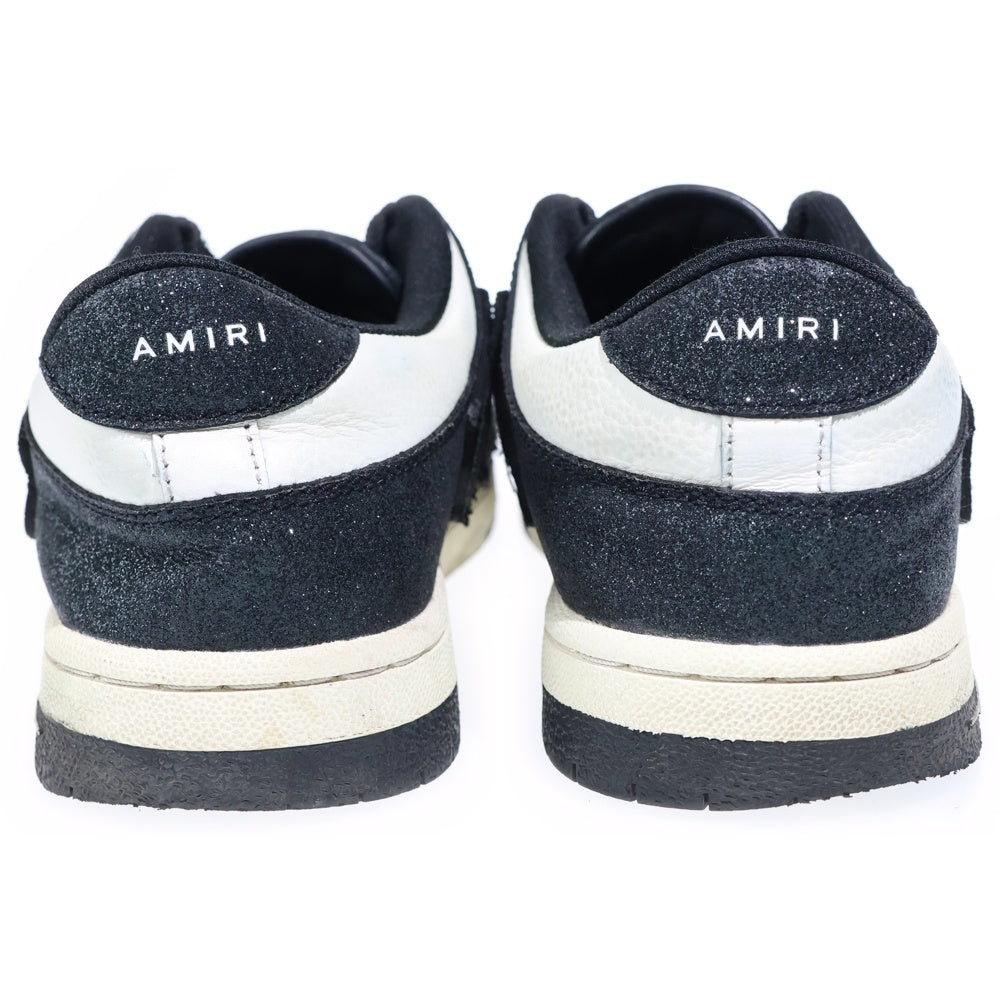 AMIRI(アミリ) Skel Top Low グリッター ラメ加工 ローカットスニーカー ホワイト/ブラック