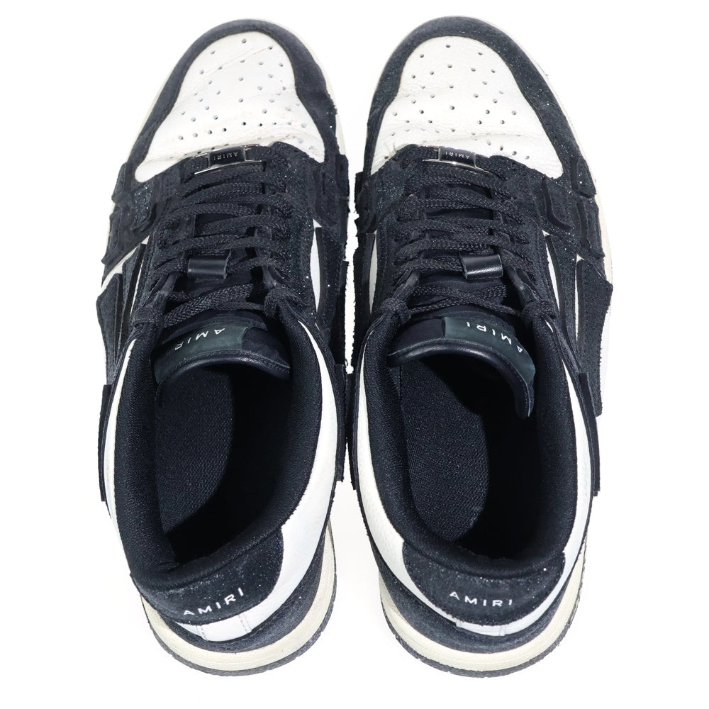 AMIRI(アミリ) Skel Top Low グリッター ラメ加工 ローカットスニーカー ホワイト/ブラック