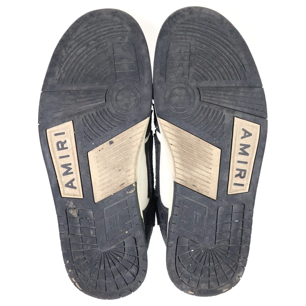 AMIRI(アミリ) Skel Top Low グリッター ラメ加工 ローカットスニーカー ホワイト/ブラック