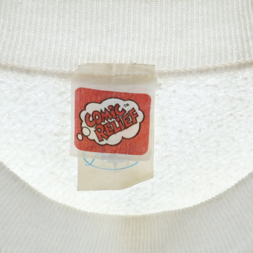 VINTAGE(ヴィンテージ) 80S Mickey Mouse Sweatshirt ミッキーマウス 青パンツ クルーネックスウェットトレーナー ホワイト