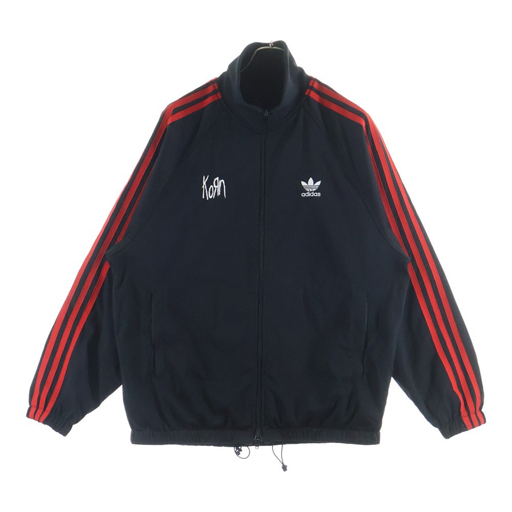 adidas(アディダス) ×CORN Track Jacket コーン トラックジャケット ブラック/レッド JG1341