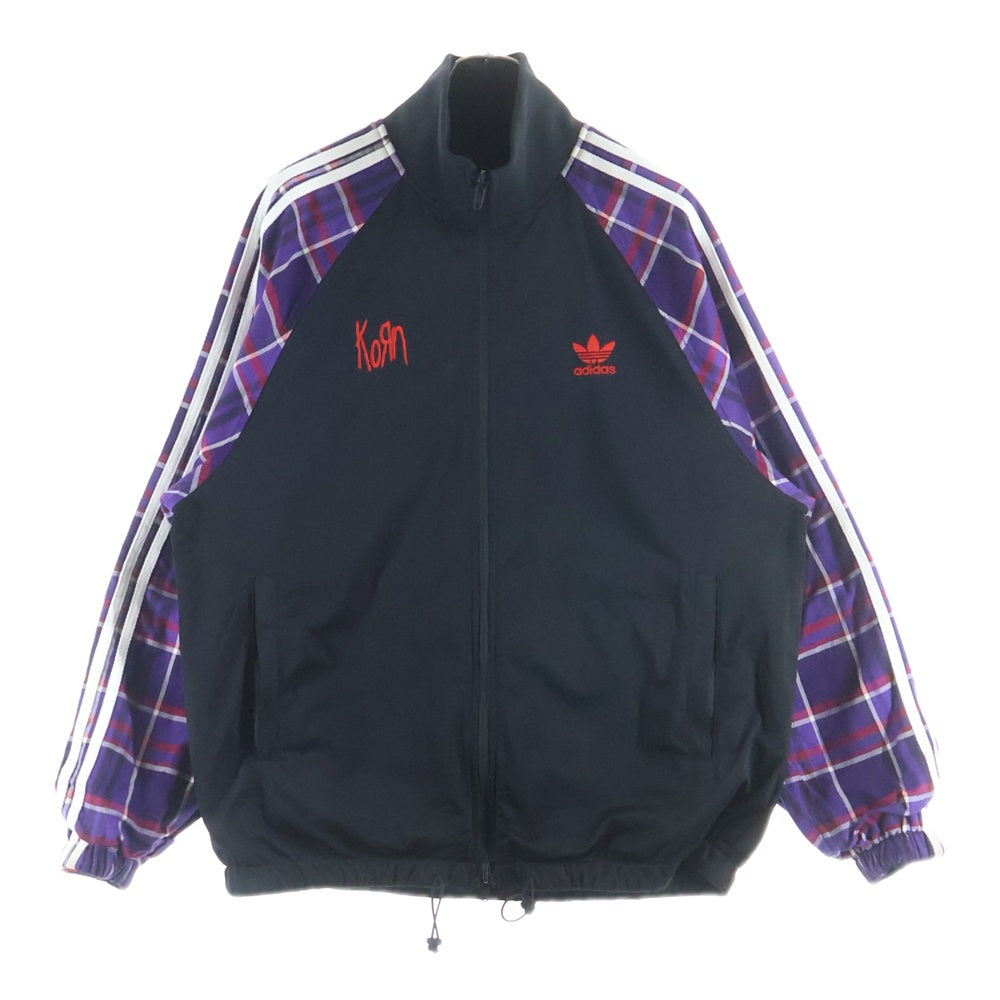 adidas(アディダス) ×CORN Track Jacket コーン トラックジャケット ブラック/レッド JG1341