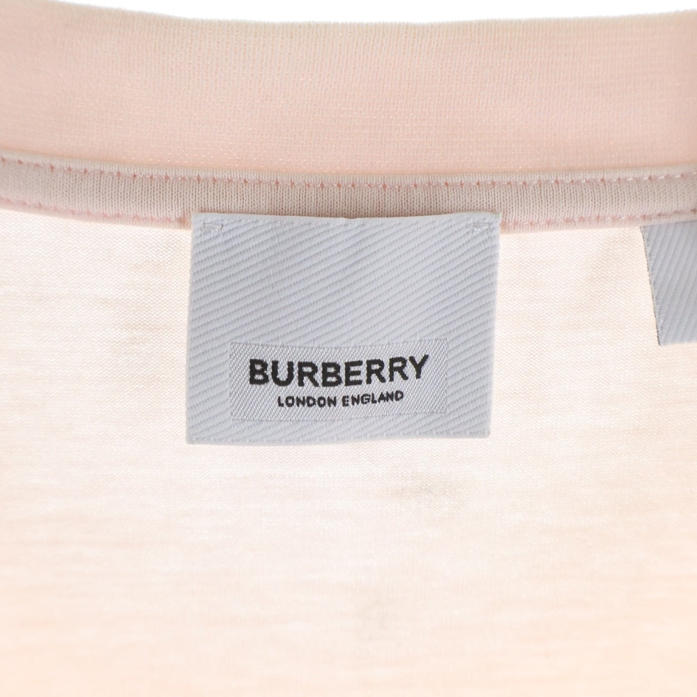 BURBERRY LONDON(バーバリーロンドン) Montage T-Shirt モンタージュ グラフィックプリント半袖Tシャツ ピンク 8030944