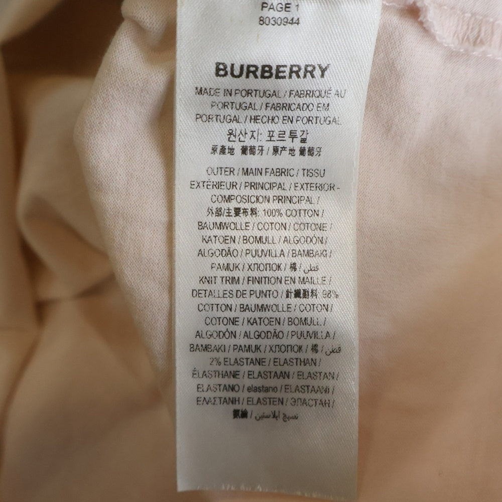 BURBERRY LONDON(バーバリーロンドン) Montage T-Shirt モンタージュ グラフィックプリント半袖Tシャツ ピンク 8030944