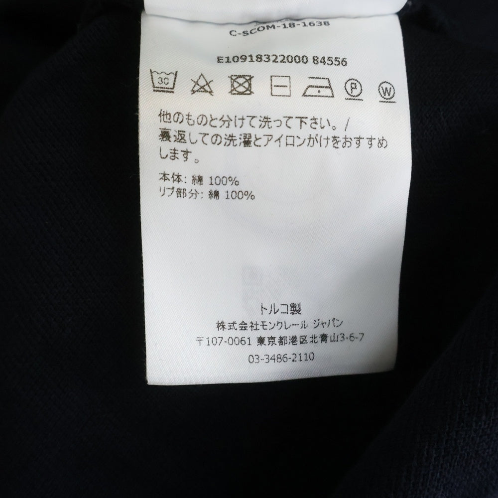 MONCLER(モンクレール) MAGLIA POLO MANICA CORTA ロゴ刺繍 半袖ポロシャツ ネイビー E10918322000