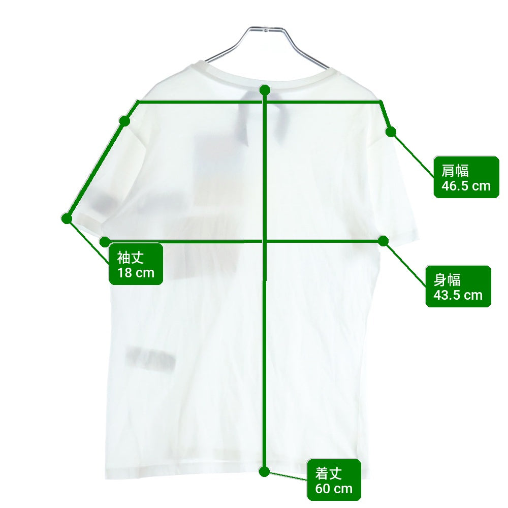 N21 numero ventuno(ヌメロ ヴェントゥーノ) フォトパッチ ルーネック 半袖Tシャツ カットソー ホワイト P18IN1M F0246333