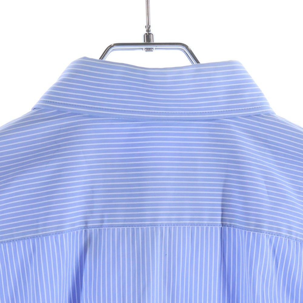 BALENCIAGA(バレンシアガ) 17AW Stlipe Over size Shirt ストライプ オーバーサイズ 長袖シャツ ブルー 485971 TWB05