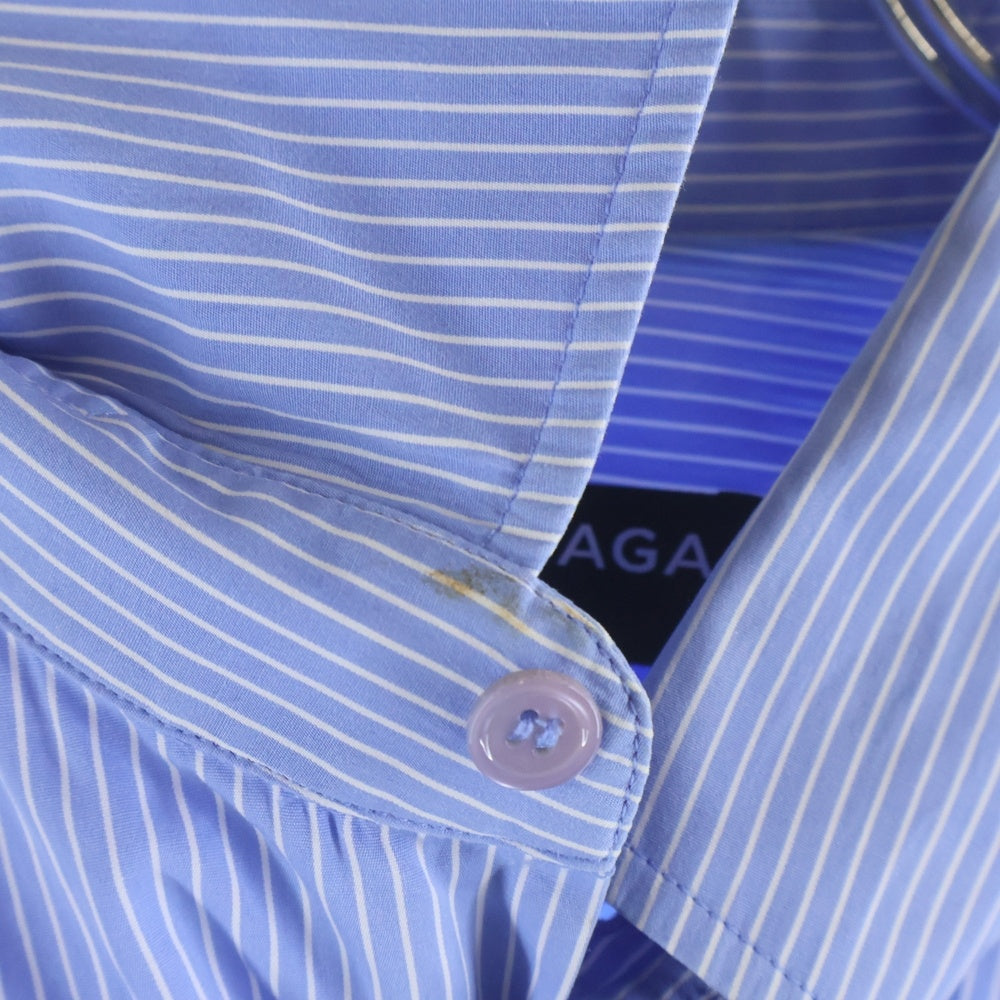 BALENCIAGA(バレンシアガ) 17AW Stlipe Over size Shirt ストライプ オーバーサイズ 長袖シャツ ブルー 485971 TWB05