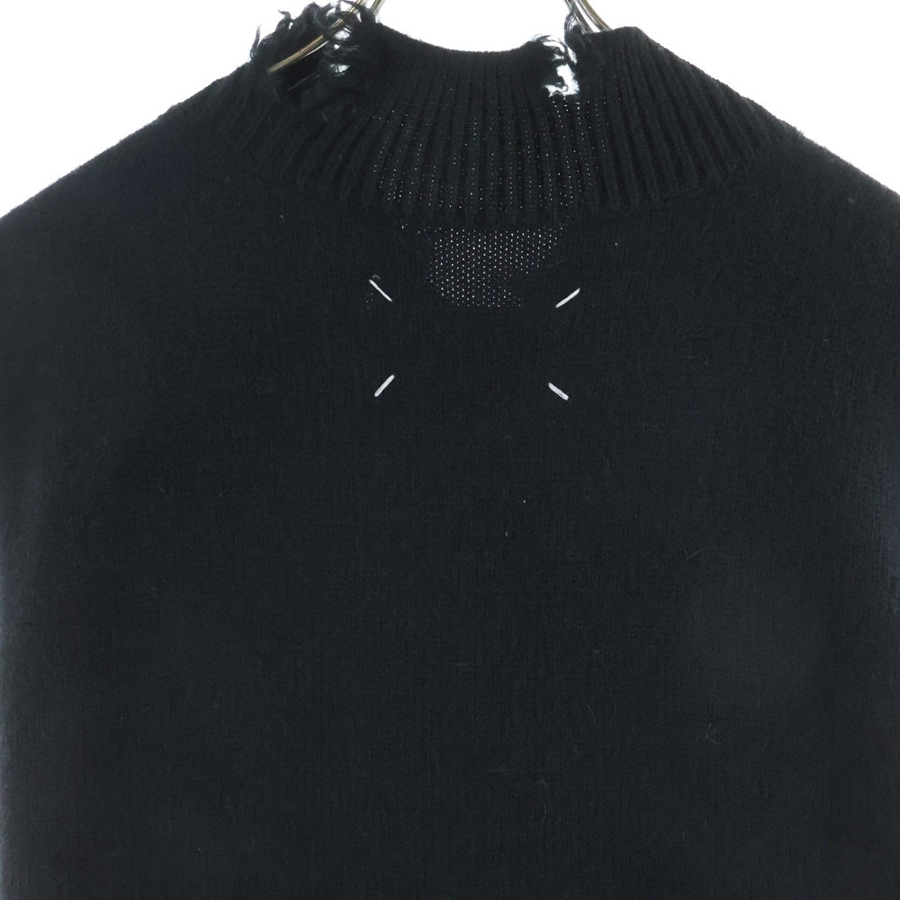 Maison Margiela(メゾンマルジェラ) 19SS Distressed Gauge5 Vest ディストレスト ゲージ5 ウールニットベスト ブラック S50TH0011