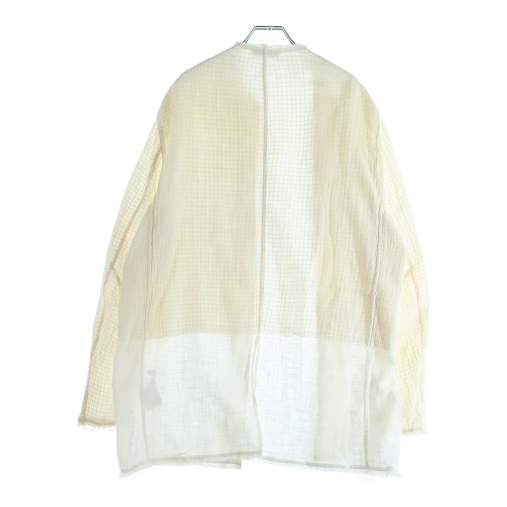 OUR LEGACY(アワーレガシー) 22SS カットウェルディング ライナー オフホワイト エアコットン カーディガン アイボリー M2221CC