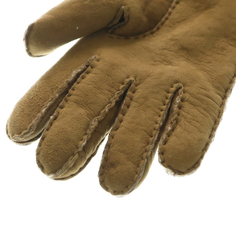 RON HERMAN(ロンハーマン) Suede Gloves スウェード 手袋 ブラウン レディース