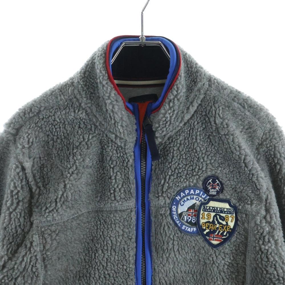 NAPAPIJRI(ナパピリ) NAPAPIJRI Boa Fleece Jacket ナバピリ ボアフリースジャケット グレー