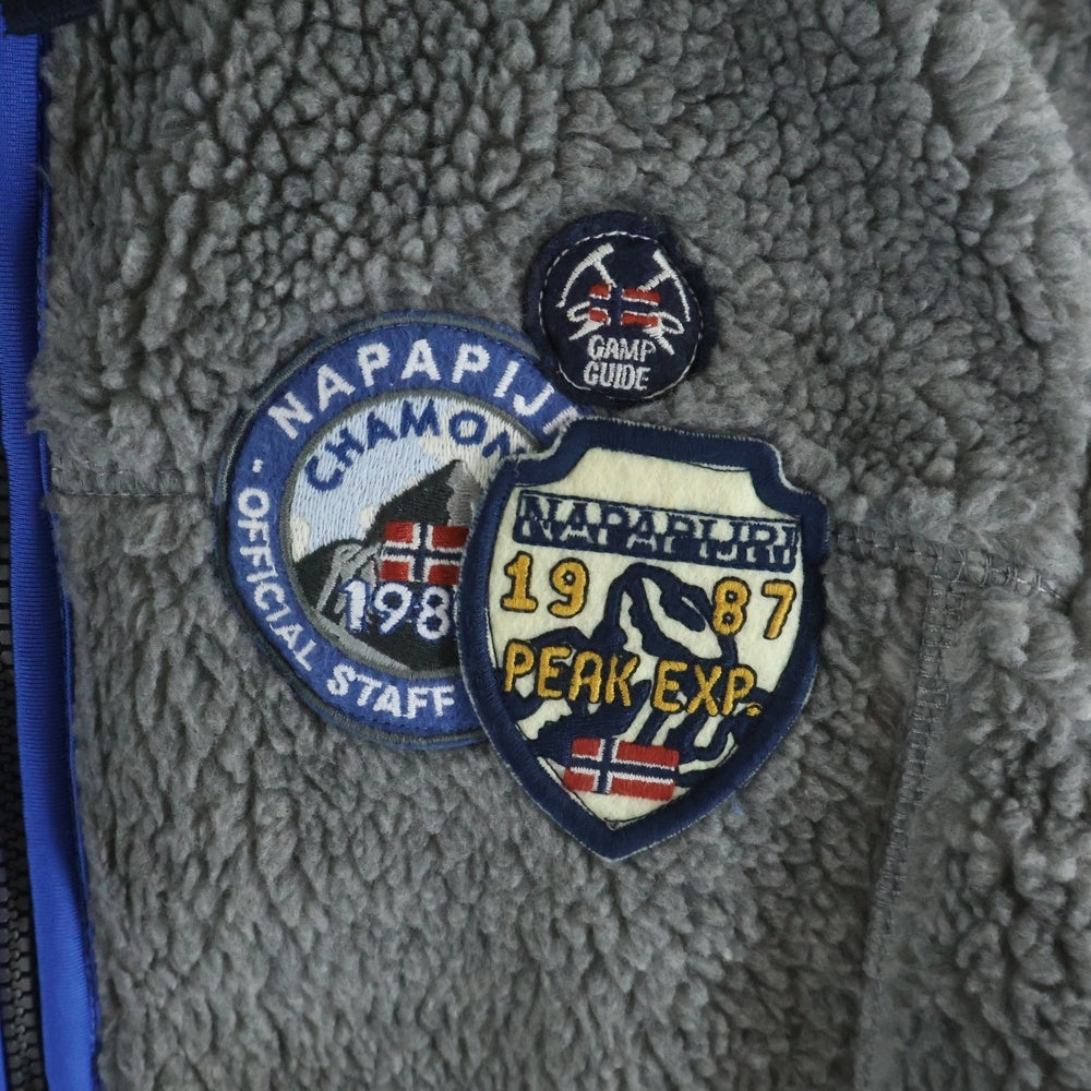 NAPAPIJRI(ナパピリ) NAPAPIJRI Boa Fleece Jacket ナバピリ ボアフリースジャケット グレー