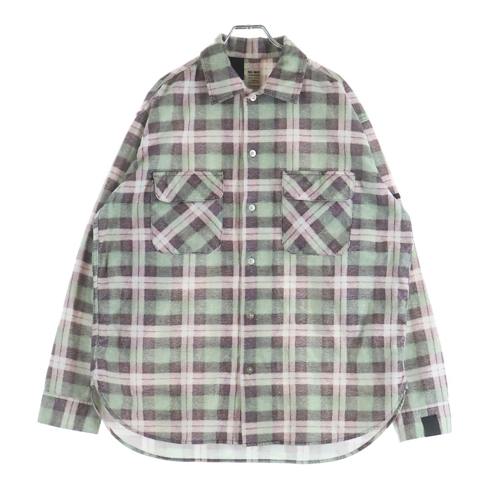 N.HOOLYWOOD(エヌハリウッド) ×BIG MAC ビッグマック ネルシャツ チェック長袖シャツ グリーン 2252-SH60-025