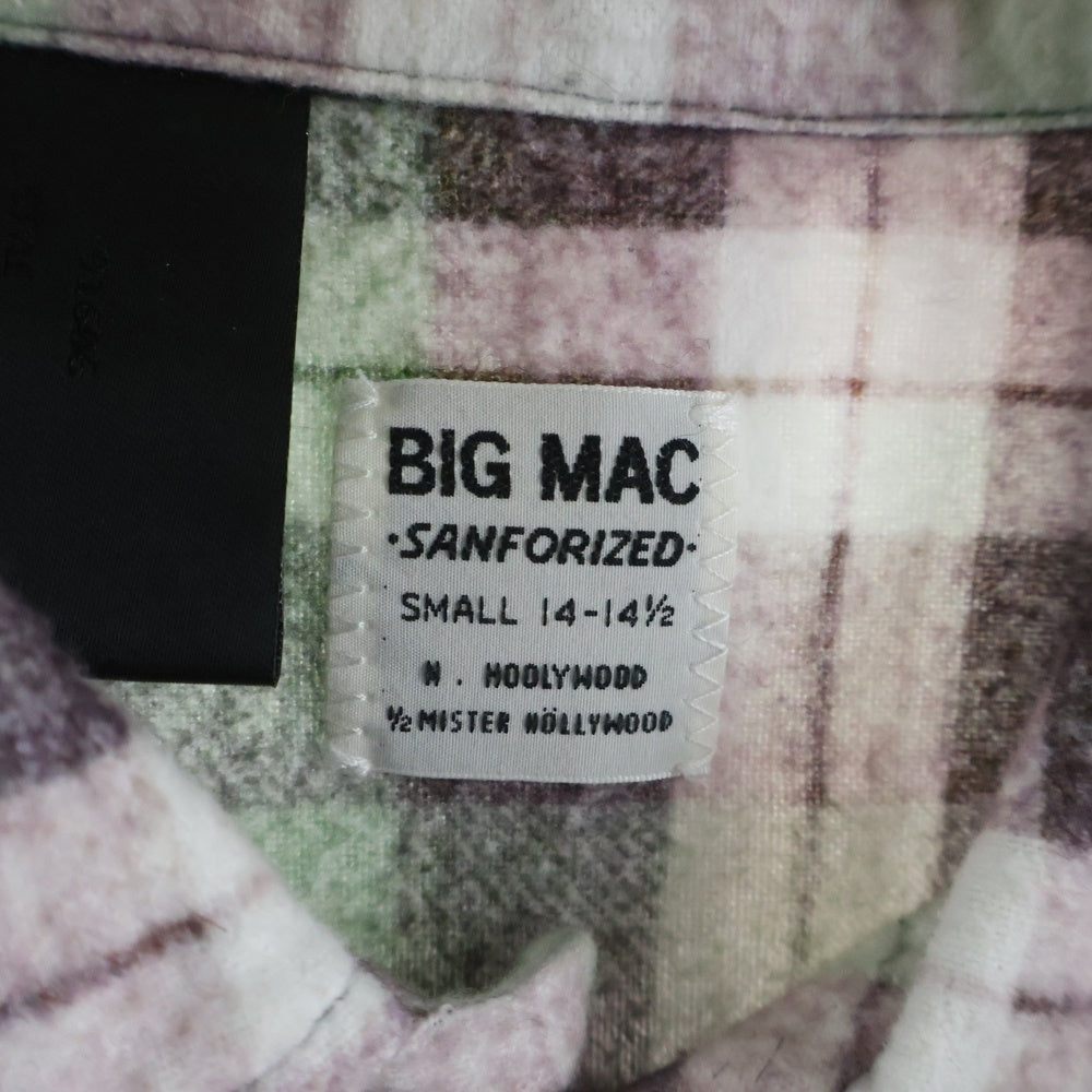 N.HOOLYWOOD(エヌハリウッド) ×BIG MAC ビッグマック ネルシャツ チェック長袖シャツ グリーン 2252-SH60-025