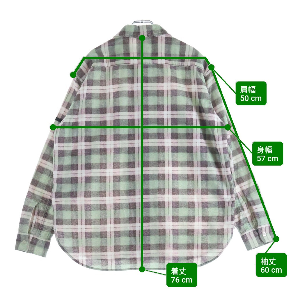 N.HOOLYWOOD(エヌハリウッド) ×BIG MAC ビッグマック ネルシャツ チェック長袖シャツ グリーン 2252-SH60-025